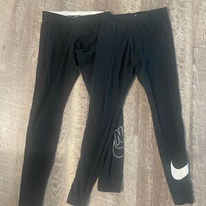 Two Pairs of Women’s Nike Leggings Size Small